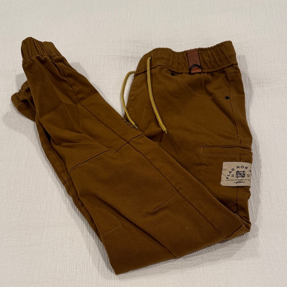 Flag Nor Fail Men's Brown Cargo Pants